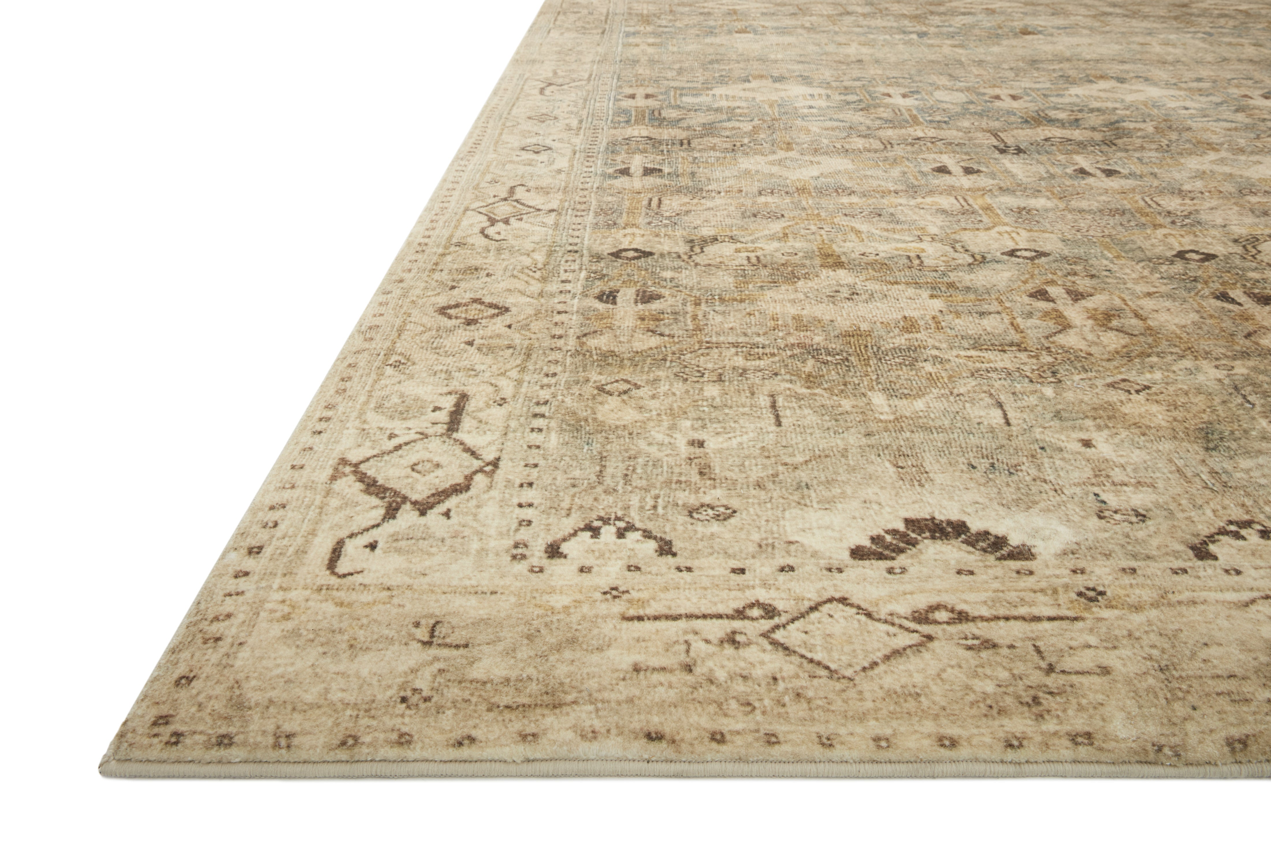 Loloi Margot Antique / Sage Rug No.1 RUGS - synthetic Loloi 18" x 18"