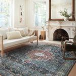 Loloi Margot Ocean/Brick Rug 1-patterned rugs Loloi