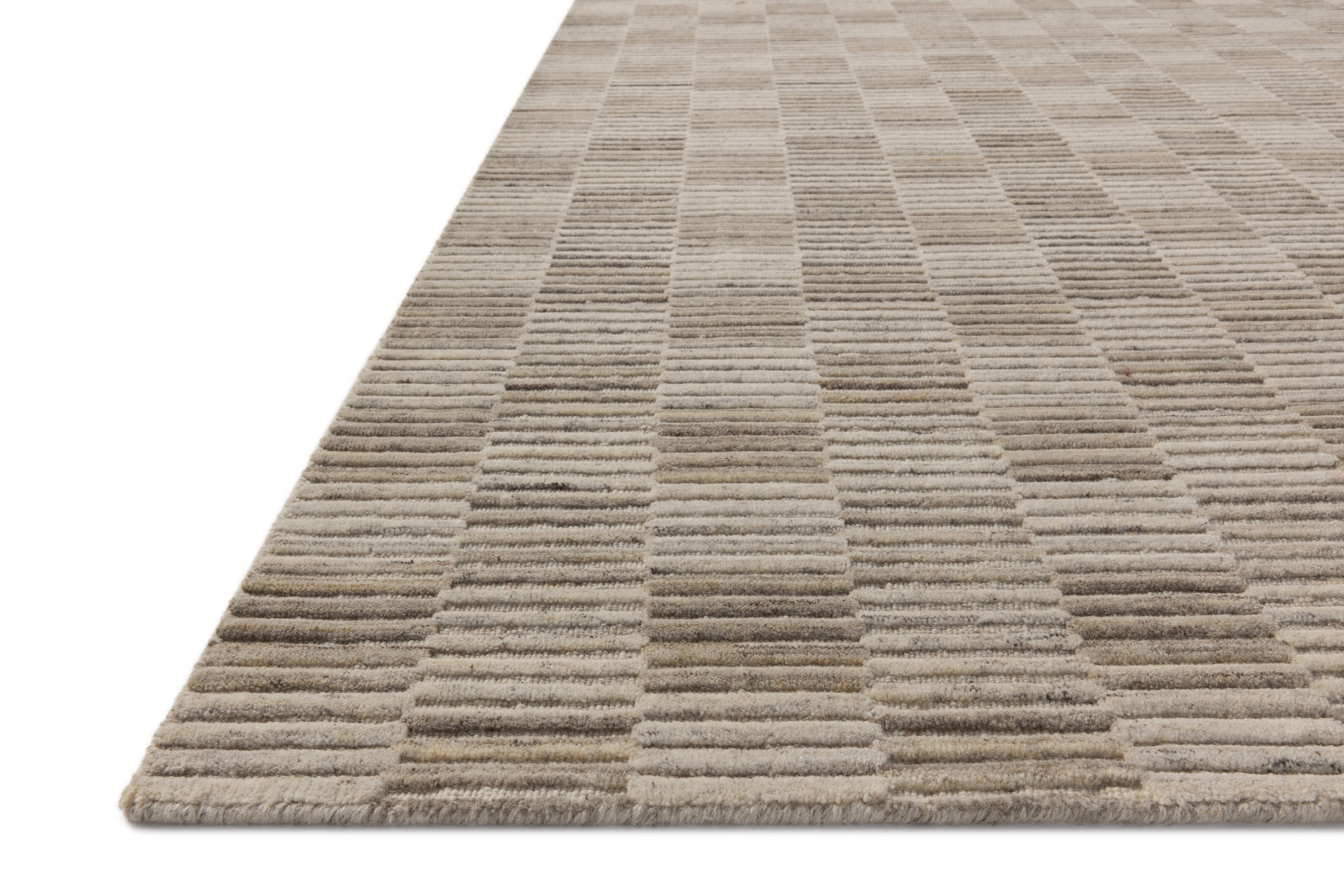 Amber Lewis x Loloi Marlowe Stone / Fog Rug RUGS - wool Loloi