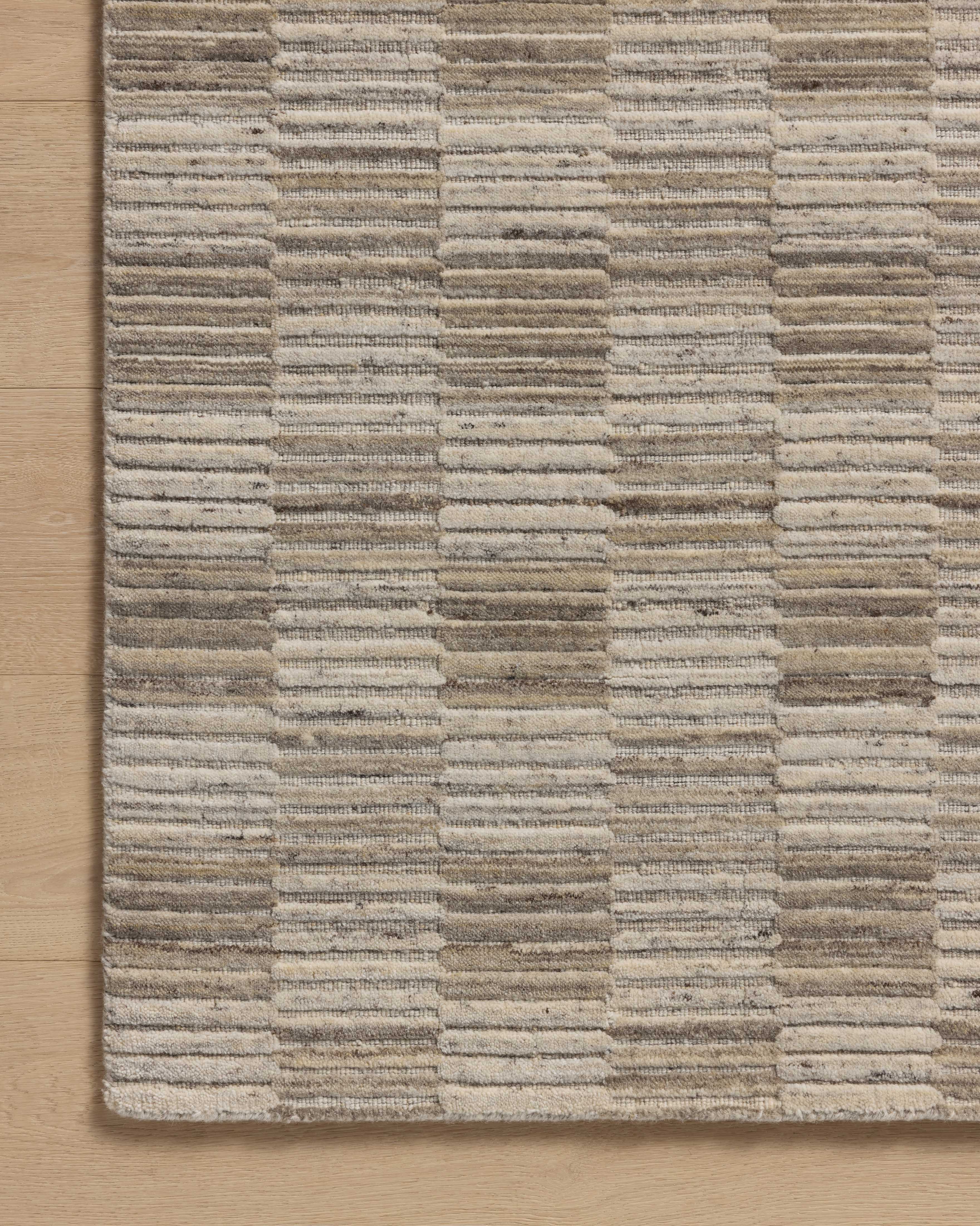 Amber Lewis x Loloi Marlowe Stone / Fog Rug RUGS - wool Loloi