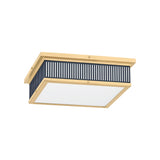 Ashdown Flush Mount LIGHTING - Flush Mount Hudson Valley Lighting Aged Brass/ Dark Blue Large