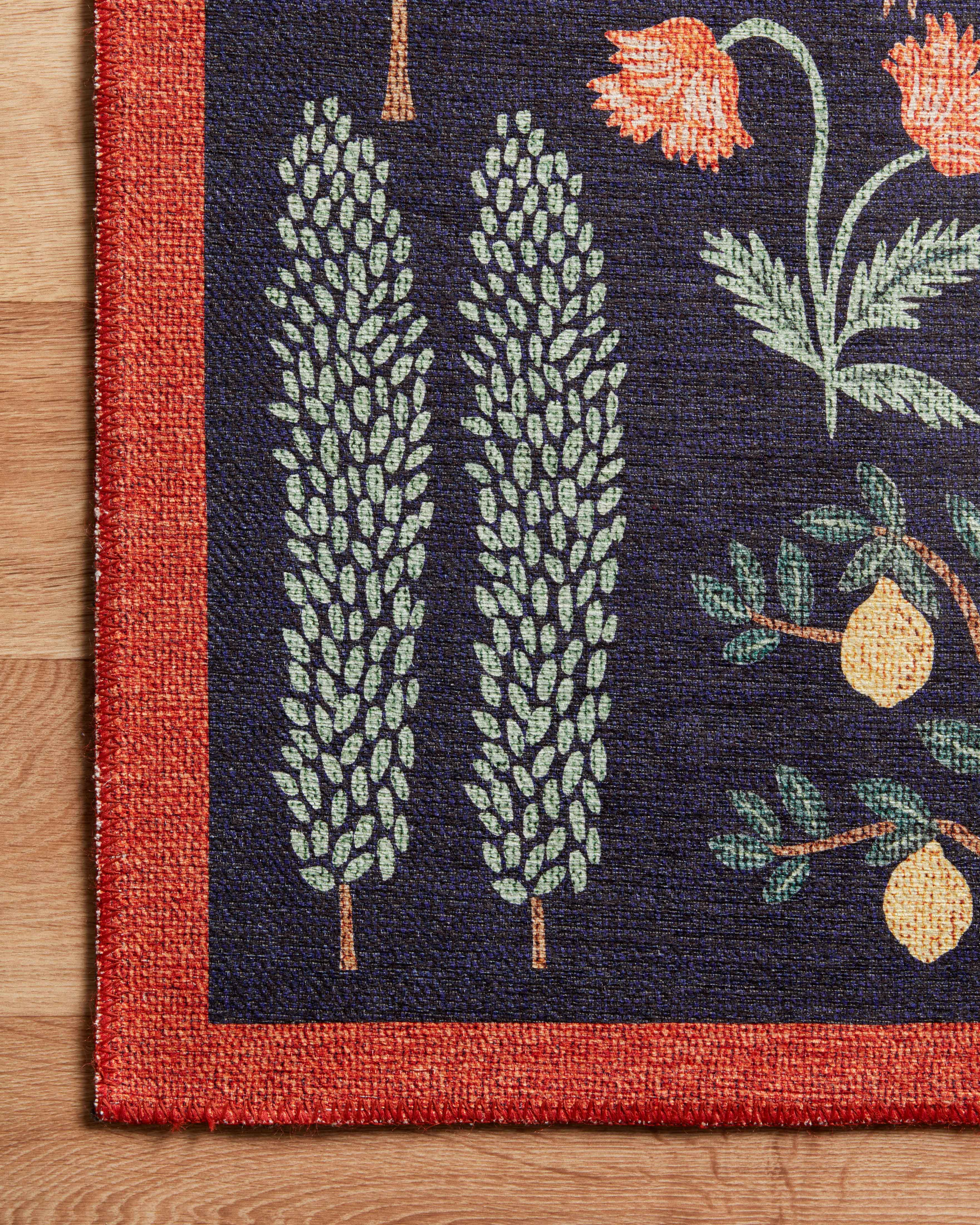 Rifle Paper Co. x Loloi Menagerie Les Fauves Black Rug 3 - RUGS - patterned Loloi