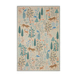 Rifle Paper Co. x Loloi Menagerie Cream Rug No.2 RUGS - synthetic Loloi 18" x 18"