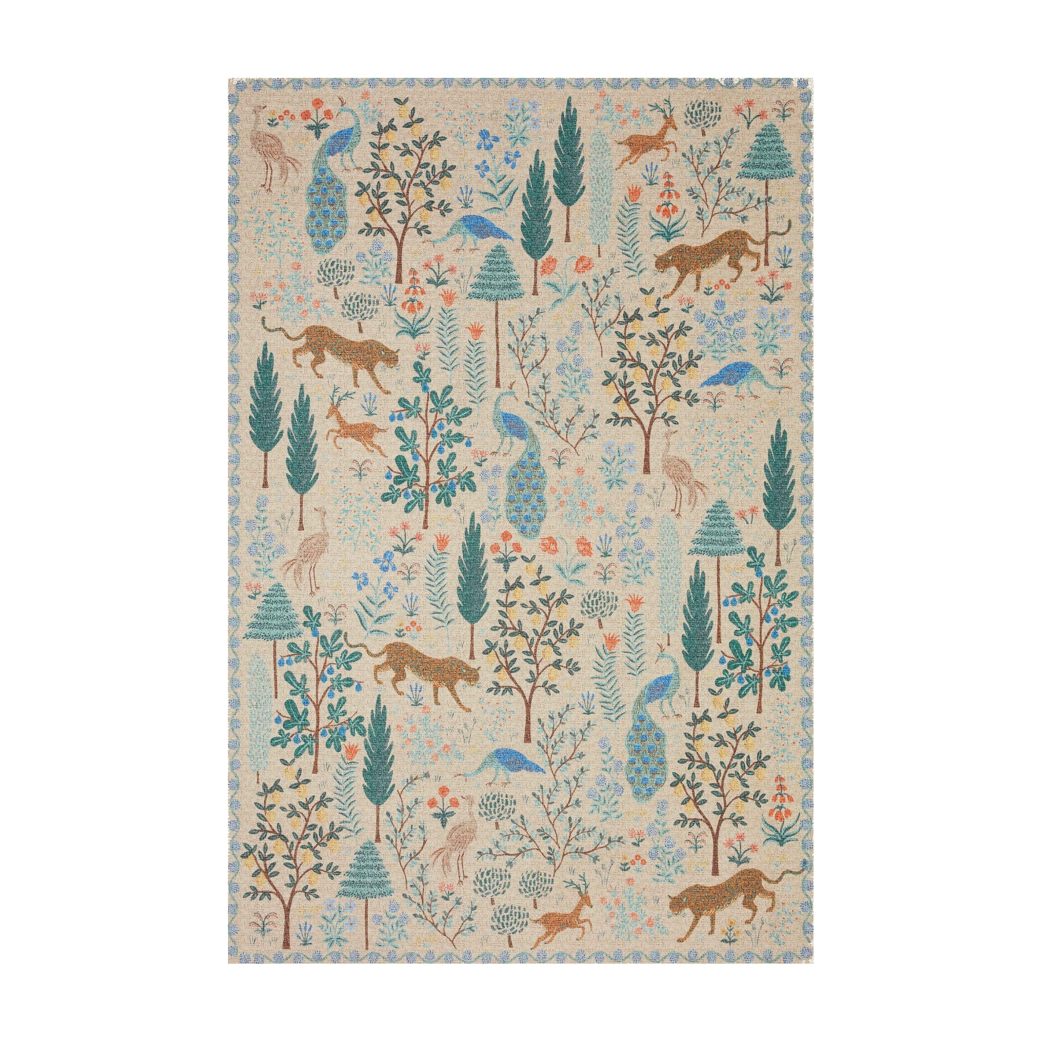 Rifle Paper Co. x Loloi Menagerie Cream Rug No.2 RUGS - synthetic Loloi 18" x 18"