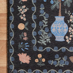 Rifle Paper Co. x Loloi Menagerie Black Rug No.2 RUGS - synthetic Loloi 18" x 18"