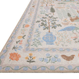Rifle Paper Co. x Loloi Menagerie Cream Rug No.1 RUGS - synthetic Loloi 18" x 18"