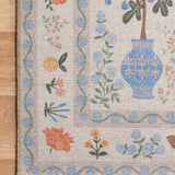 Rifle Paper Co. x Loloi Menagerie Cream Rug No.1 RUGS - synthetic Loloi 18" x 18"