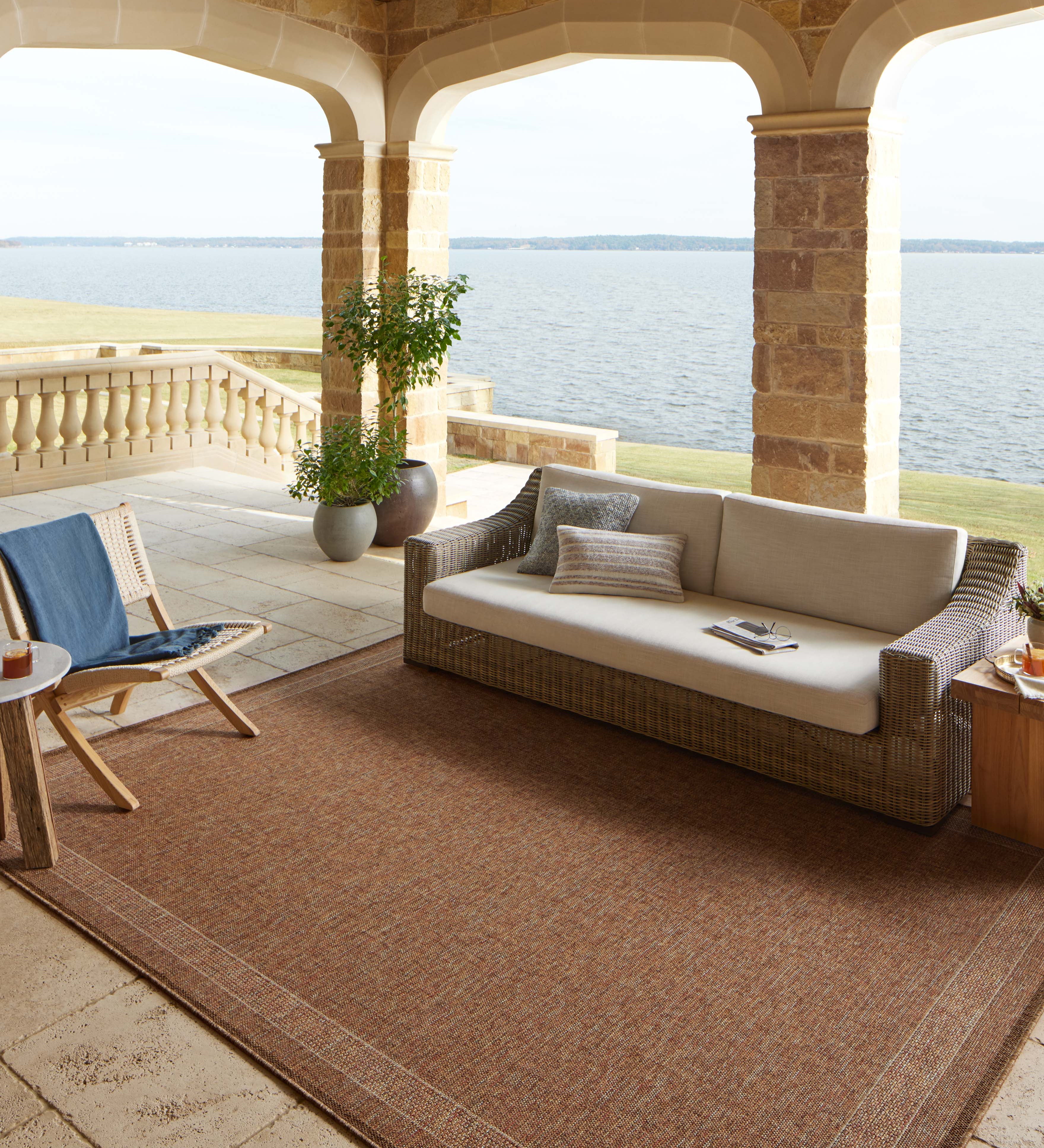 Loloi Merrick Cinnamon / Multi Rug 5-Rugs - indoor/outdoor Loloi