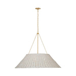Corinne 44" Woven Hanging Shade Visual Comfort Soft Brass Natural Wicker