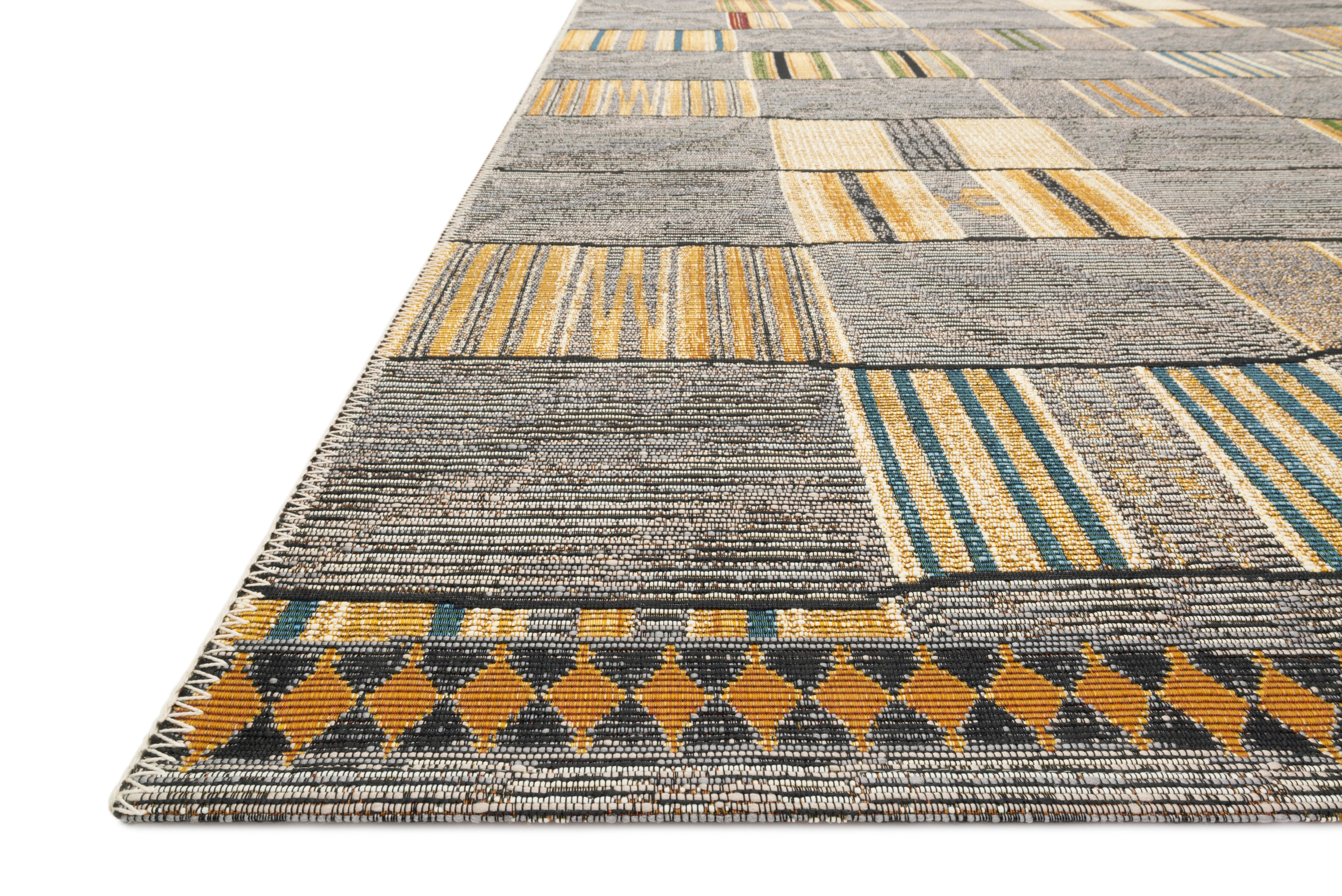 Loloi Mika Granite / Multi Rug RUGS - synthetic Loloi
