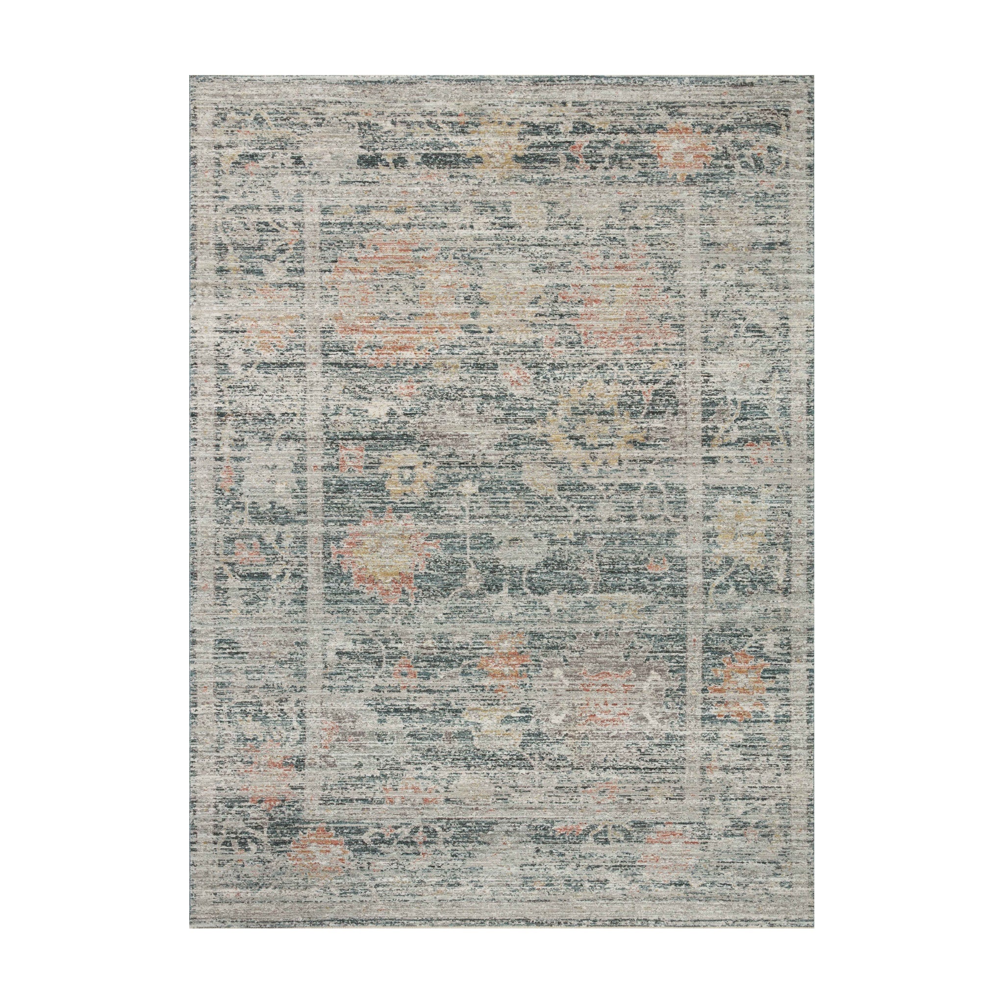 Joanna Gaines x Loloi Millie Blue / Multi Rug RUGS - synthetic Loloi 18" x 18"