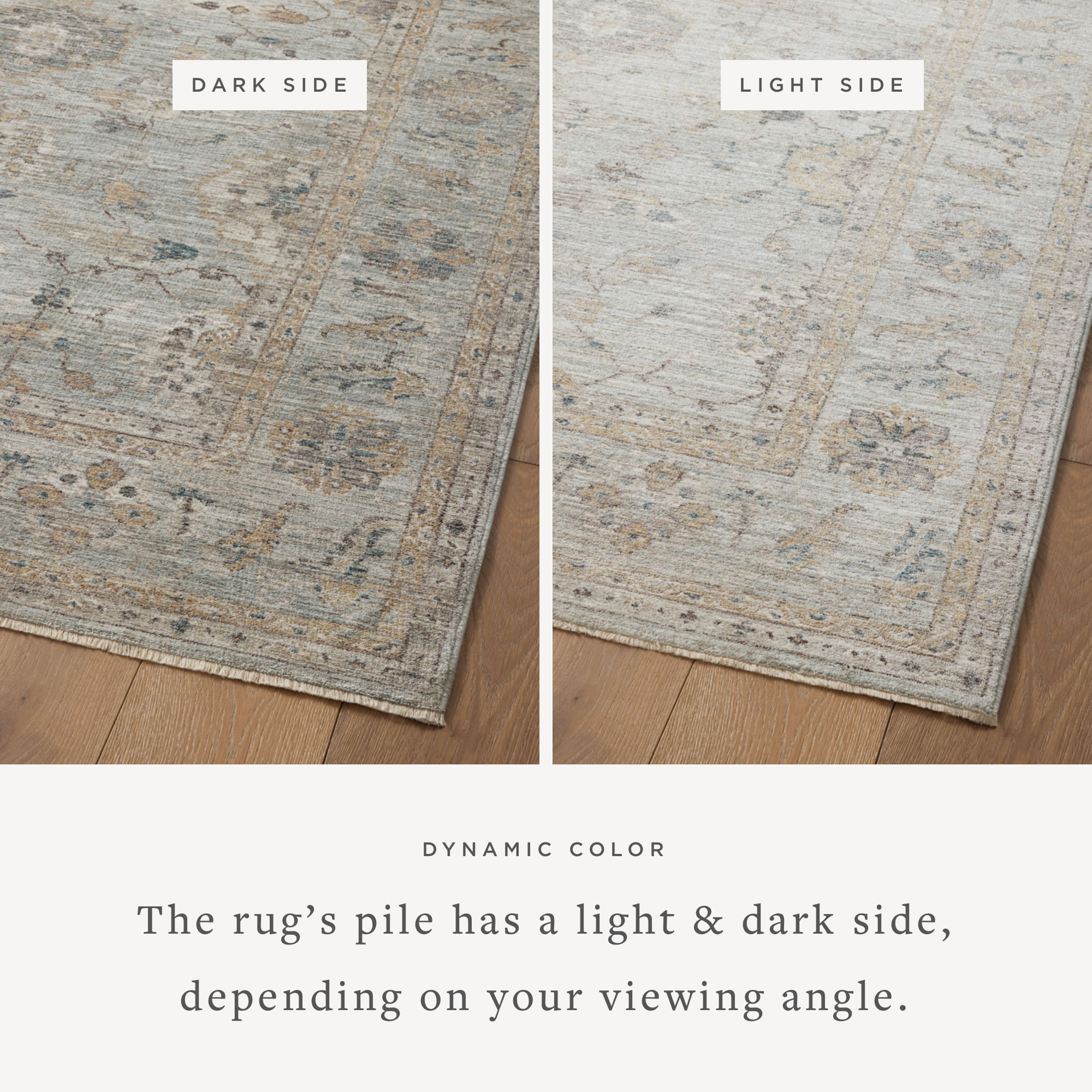 Magnolia Home by Joanna Gaines x Loloi Millie Sky / Gold Rug 0-patterned rugs Loloi