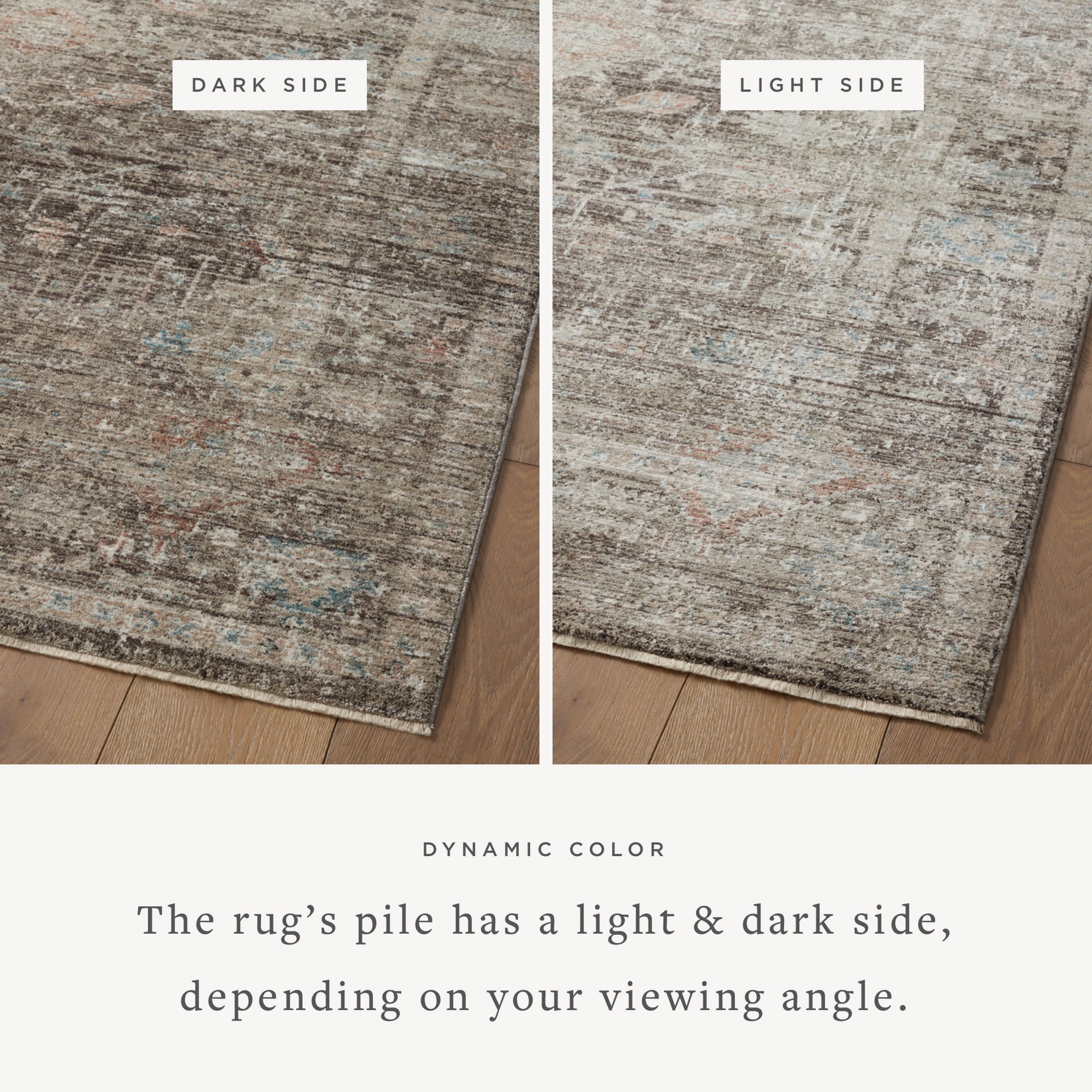 Joanna Gaines x Loloi Millie Charcoal / Dove Rug RUGS - synthetic Loloi