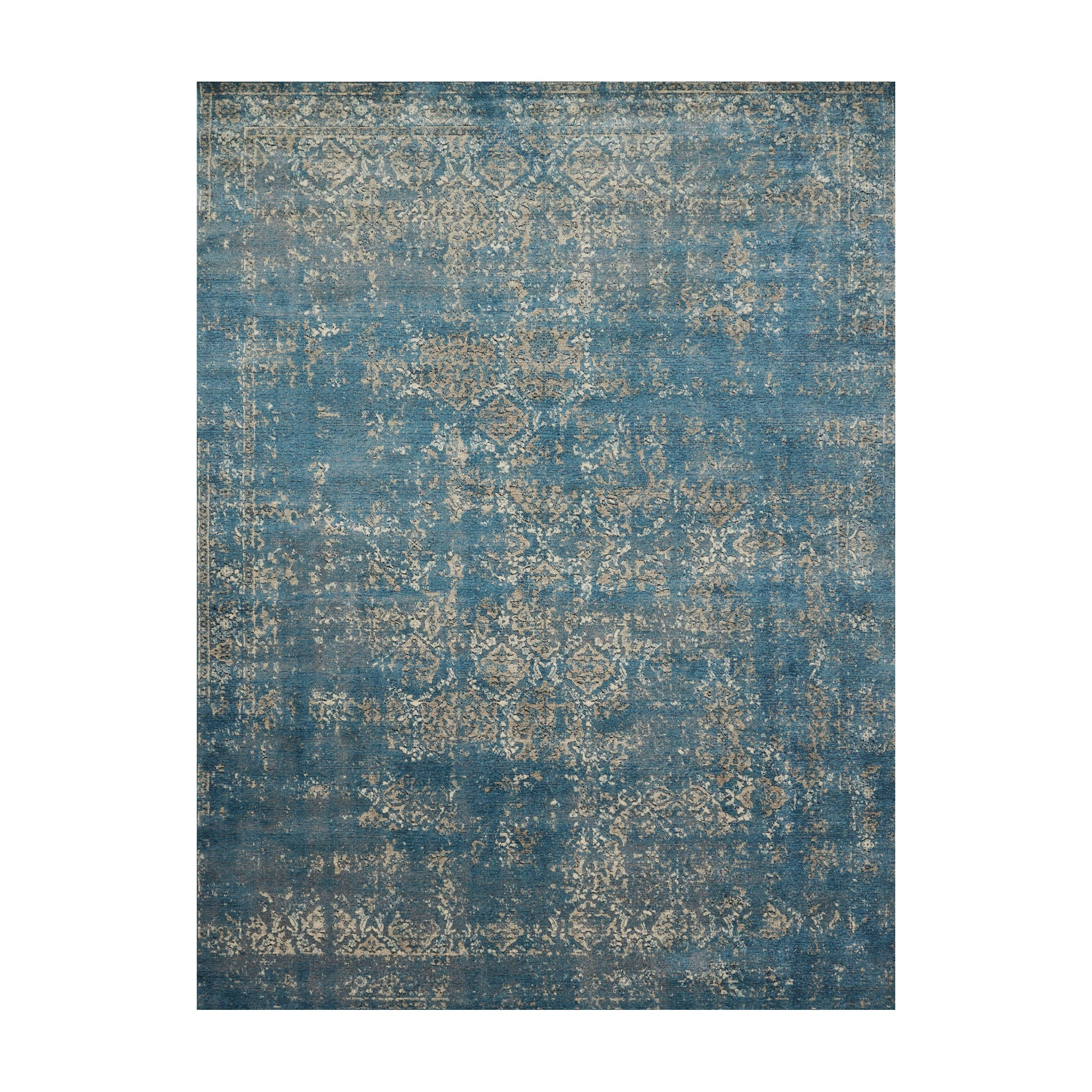 Loloi Millennium Blue / Taupe Rug RUGS - synthetic Loloi 18" x 18"