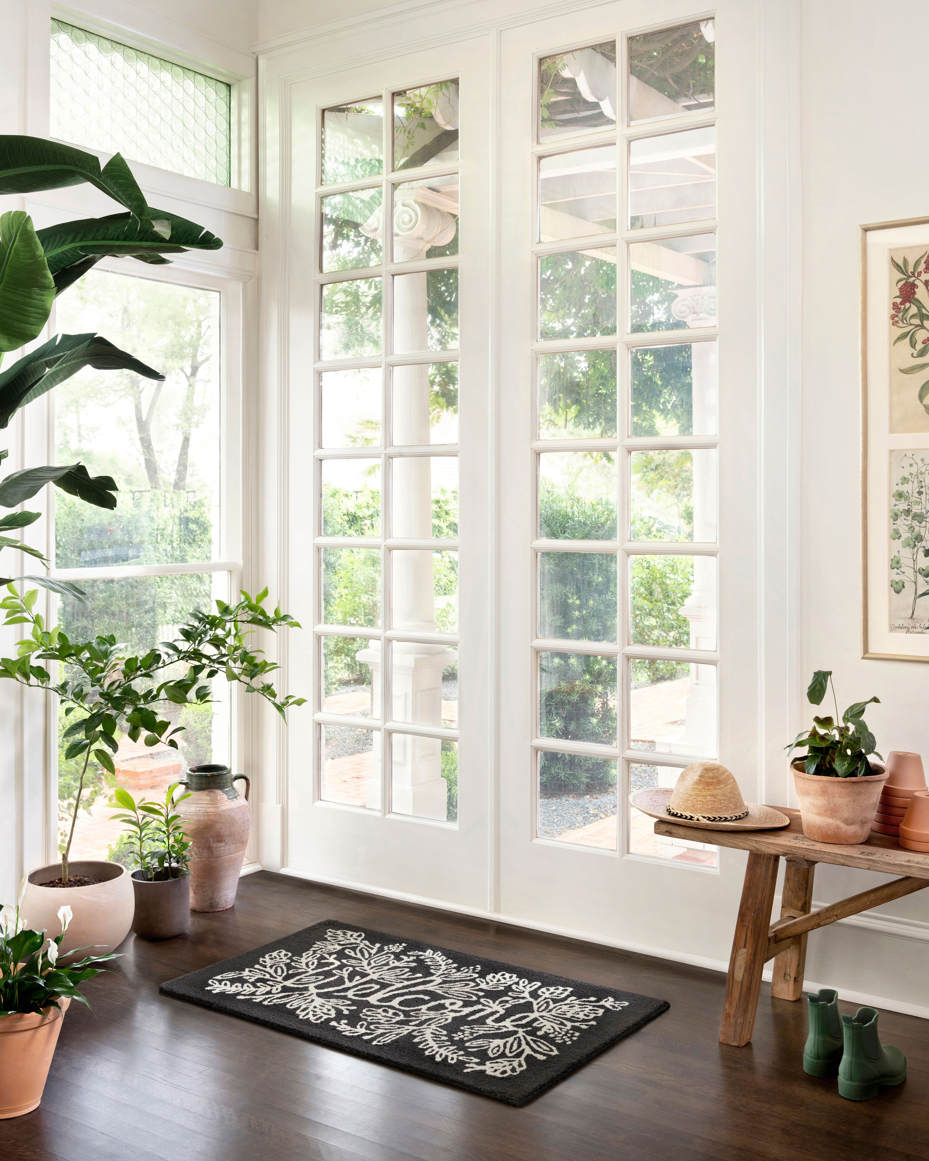 Rifle Paper Co. x Loloi Minnie Welcome Black Rug 3 - RUGS - patterned Loloi