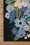 OVERSTOCK ITEM - Rifle Paper Co. x Loloi Minnie Garden Party Black Rug - 2'3" x 3'9"
