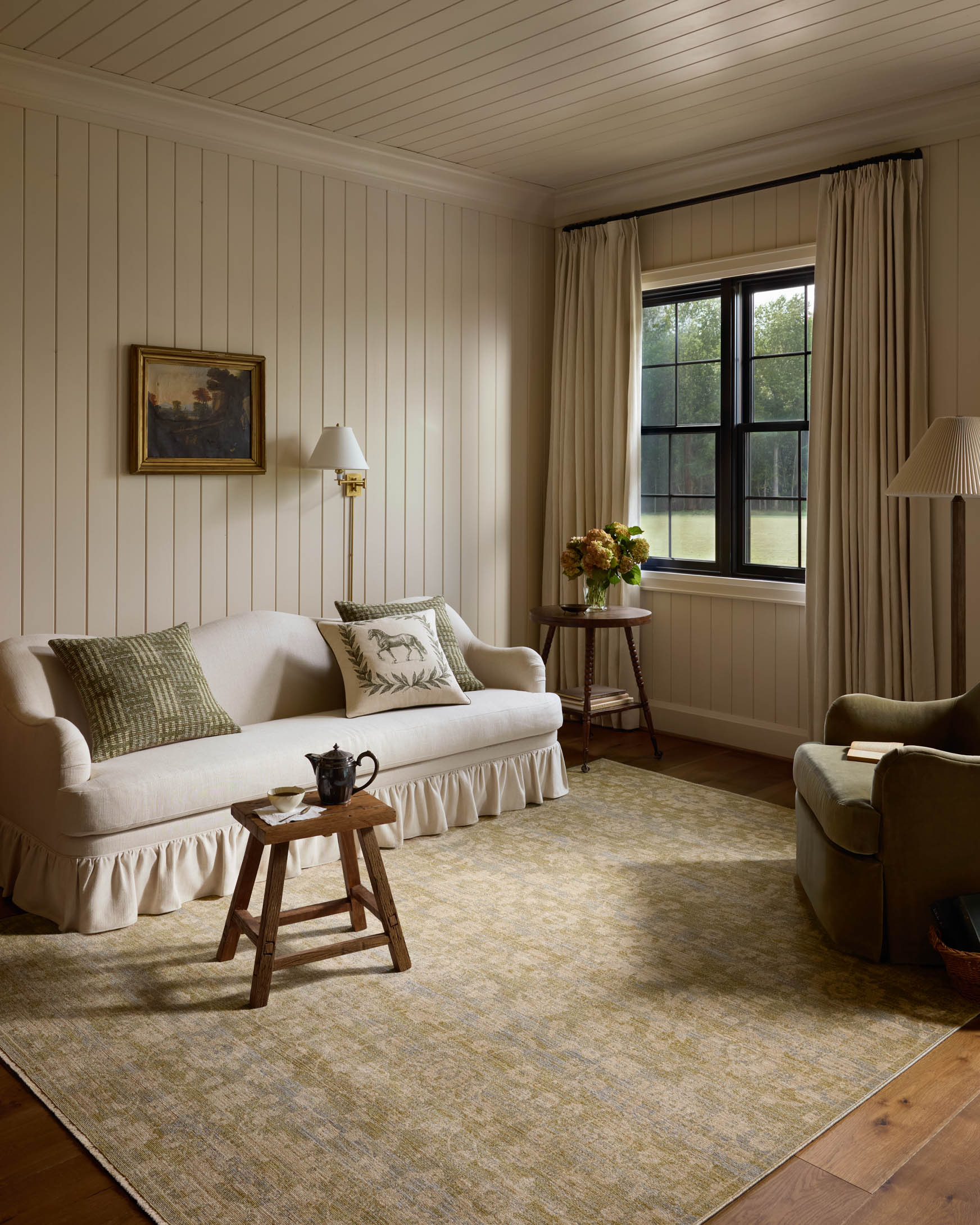 Chris Loves Julia x Loloi Miriam Moss / Sky Rug - Rug & Weave