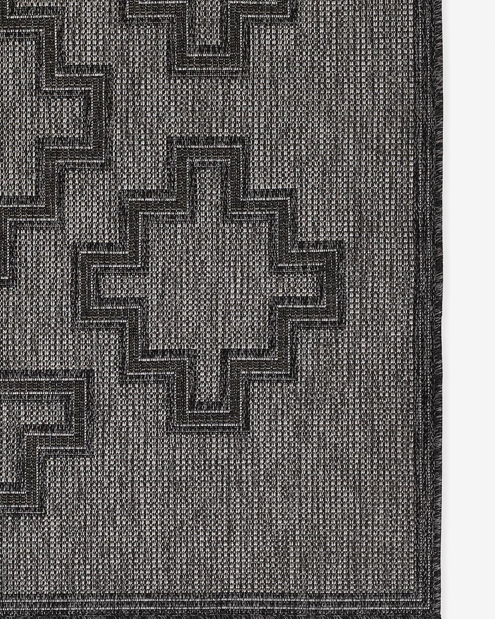 Harbor Charcoal Trellis Outdoor Rug 5-Rugs - indoor/outdoor Momeni