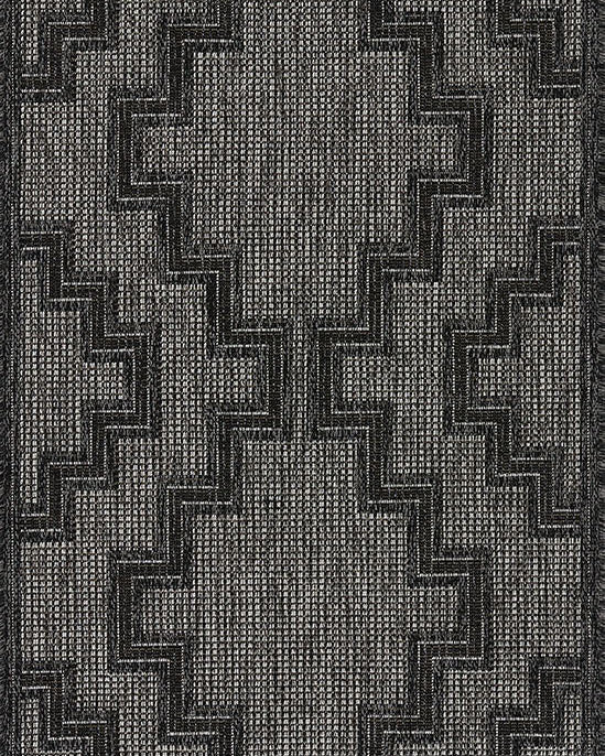 Harbor Charcoal Trellis Outdoor Rug 5-Rugs - indoor/outdoor Momeni