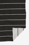 Ripple Black Stripe Reversible Rug