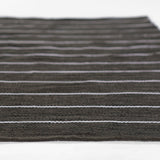 Ripple Black Stripe Reversible Rug