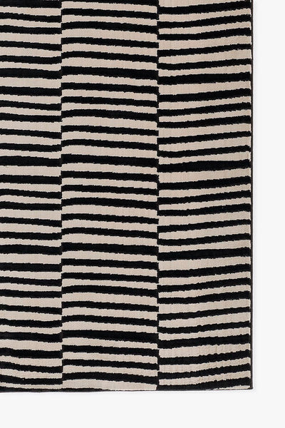 Xavier Black Lines Rug