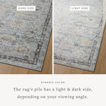 Loloi Monroe Sky / Gold Rug 0-RUGS-patterned Loloi