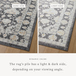 Loloi Monroe Charcoal / Natural Rug 0-RUGS-patterned Loloi