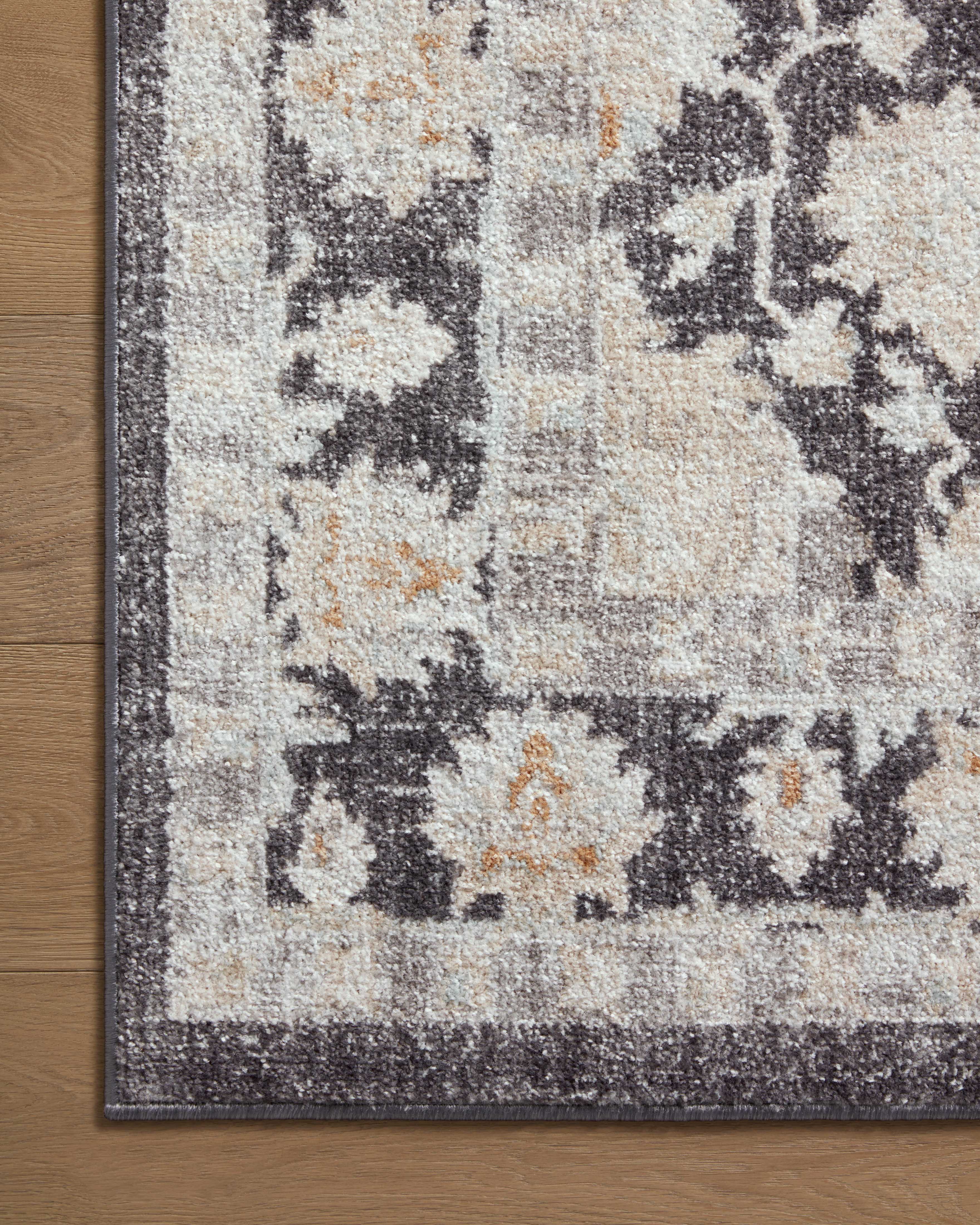 Loloi Monroe Charcoal / Natural Rug 0-RUGS-patterned Loloi