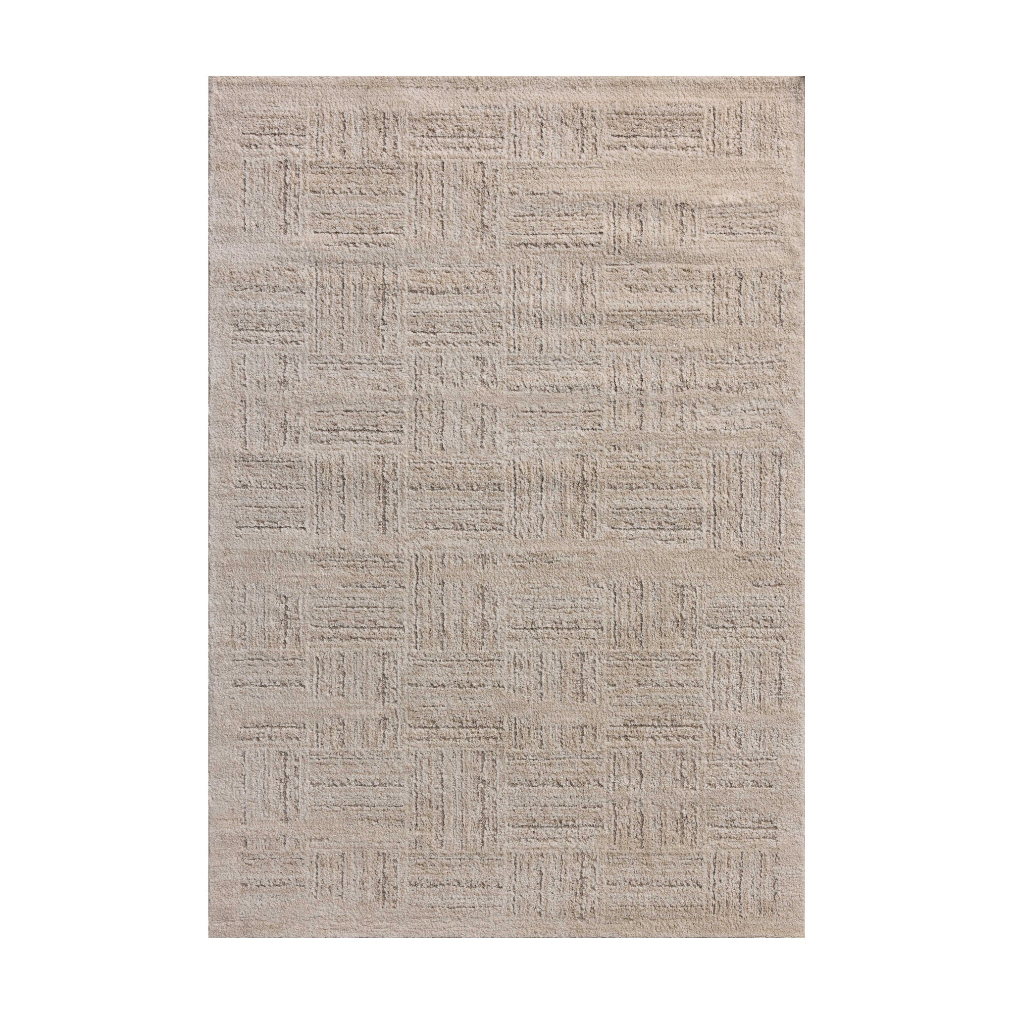 Amber Lewis x Loloi Monty Ivory / Taupe Rug RUGS - synthetic Loloi 18" x 18"