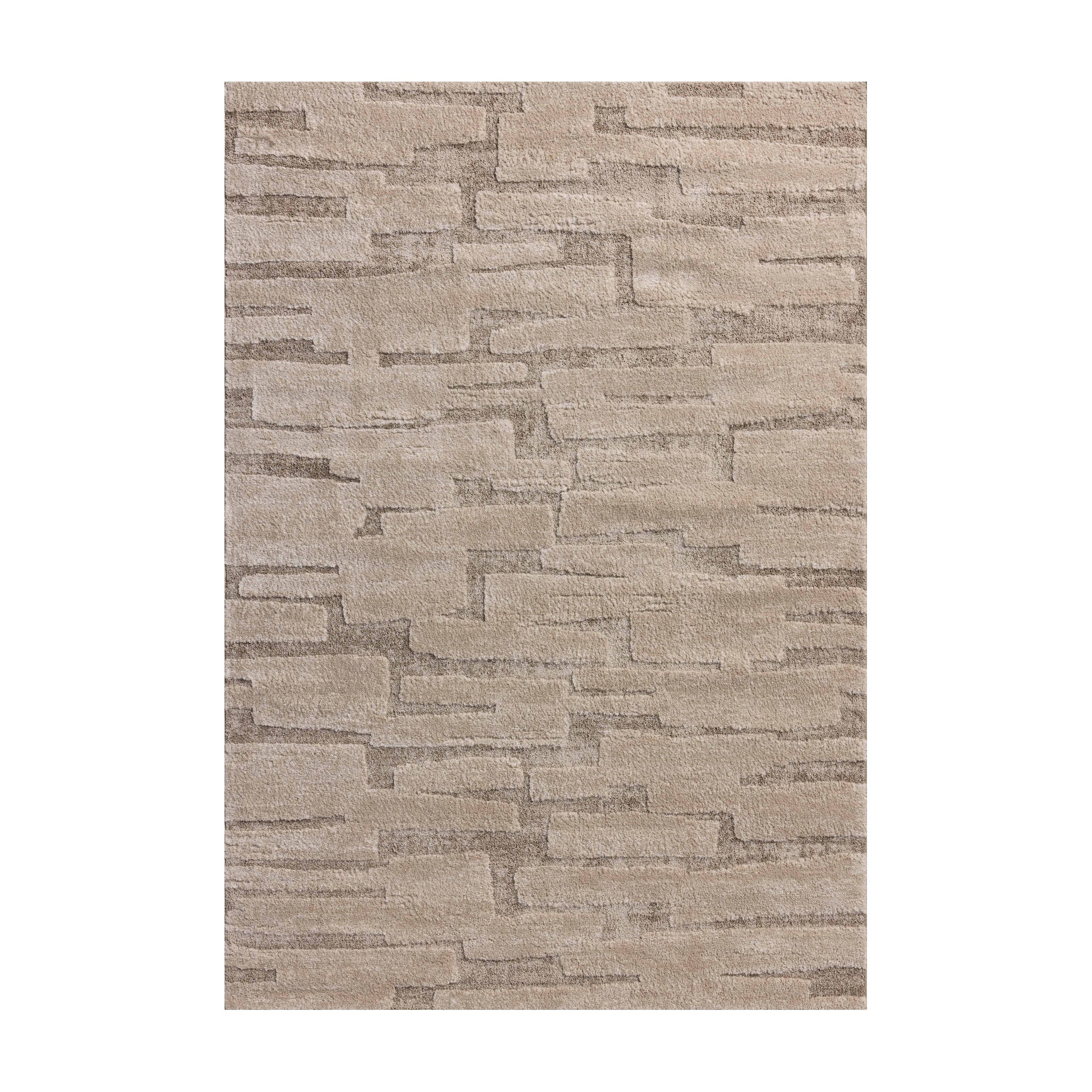 Amber Lewis x Loloi Monty Taupe / Beige Rug RUGS - synthetic Loloi 18" x 18"