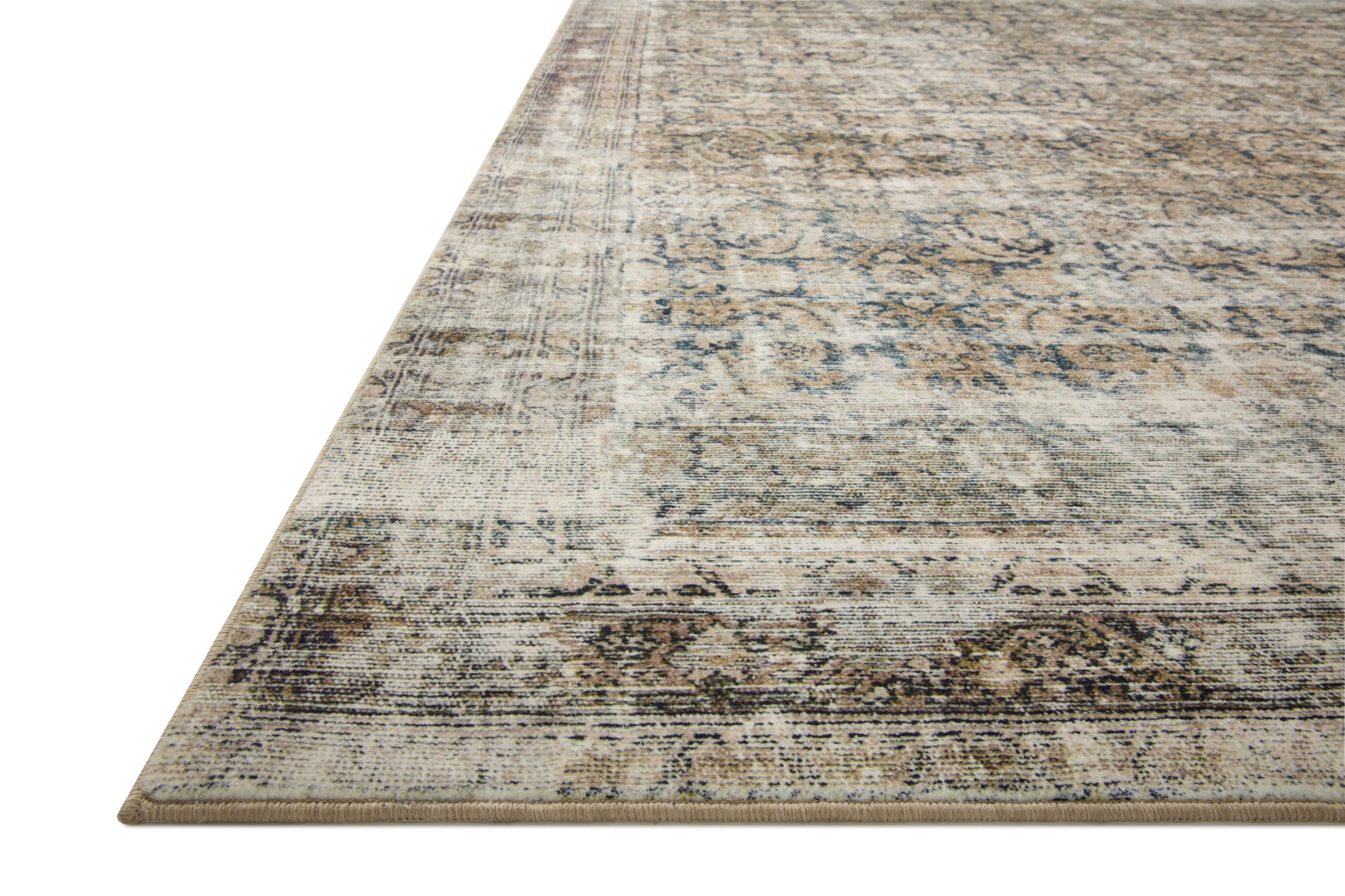 Amber Lewis x Loloi Morgan Navy / Sand Rug RUGS - synthetic Loloi