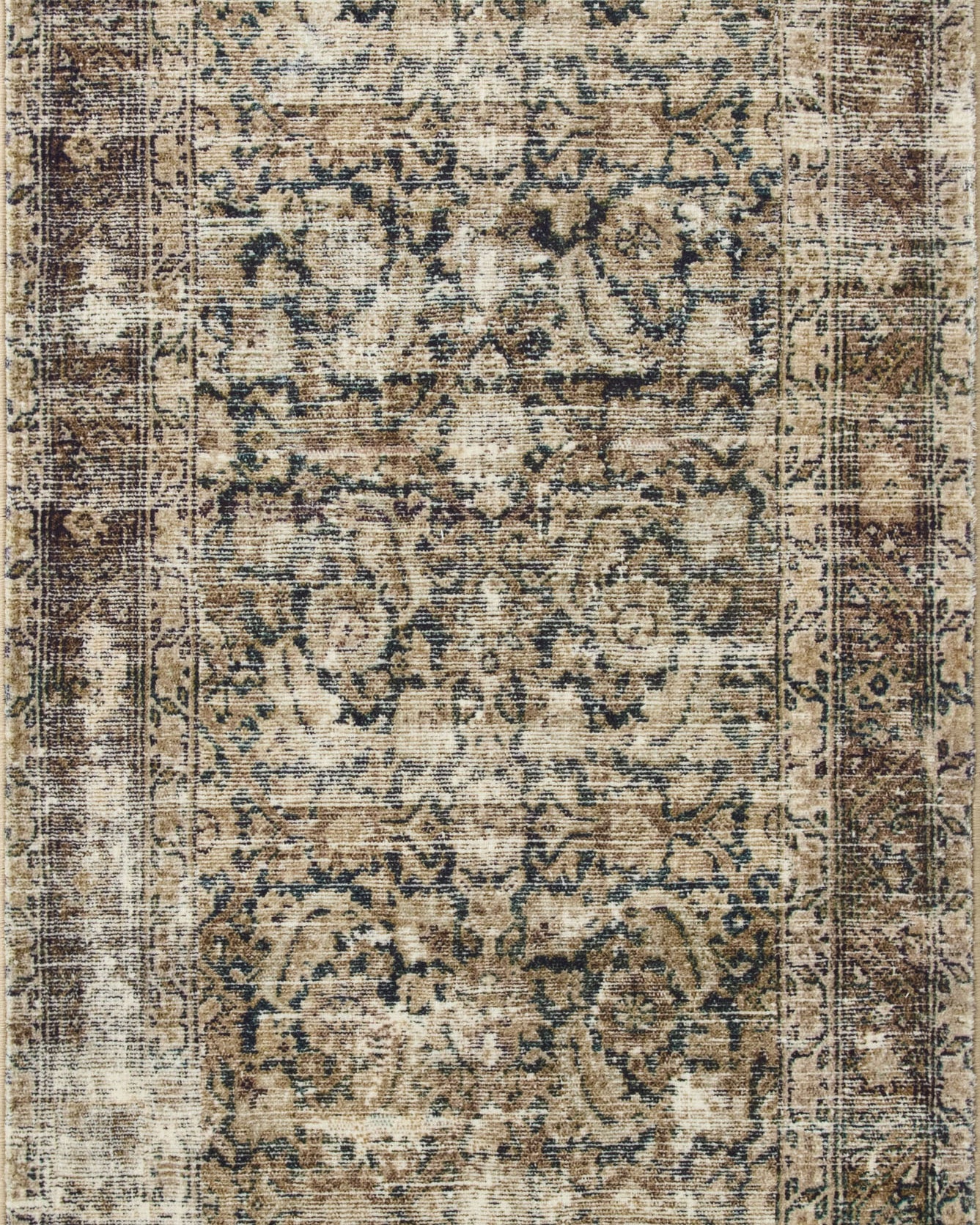 Amber Lewis x Loloi Morgan Navy / Sand Rug RUGS - synthetic Loloi