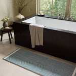 Chris Loves Julia x Loloi Marvin Blue / Ivory Bath Mat - Rug & Weave