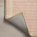 Chris Loves Julia x Loloi Marvin Blush / Ivory Bath Mat - Rug & Weave