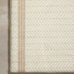 Chris Loves Julia x Loloi Marvin Ivory / Neutral Bath Mat - Rug & Weave
