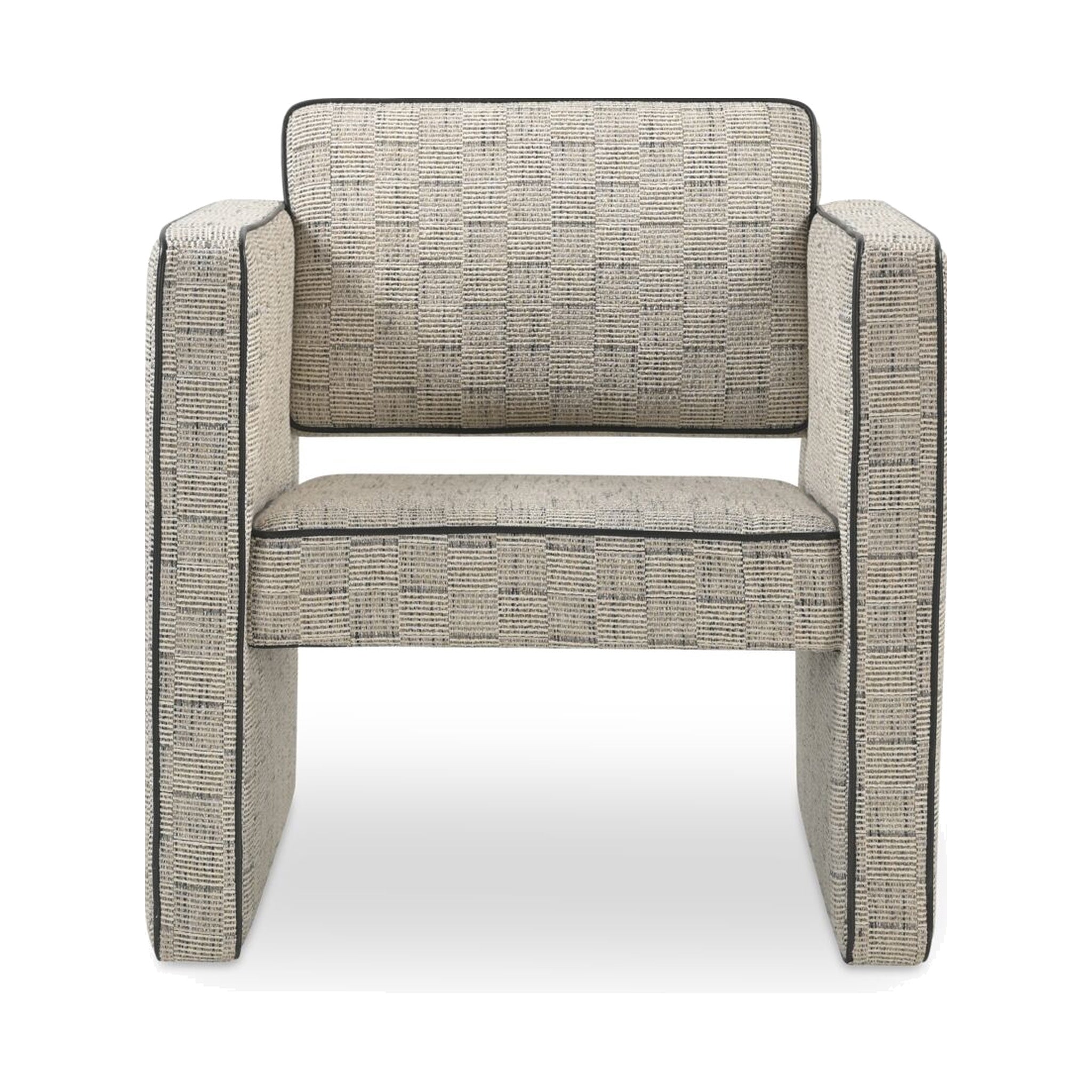 Hugo Accent Chair FURNITURE - accent chair Moe's Furniture Black and Beige