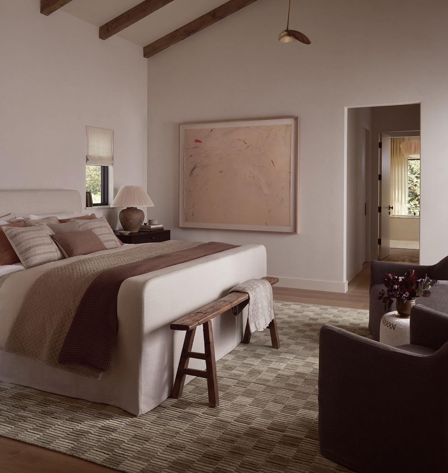 FLOOR MODEL - Amber Lewis x Loloi Marlowe Stone / Fog - 7'9" x 9'9" IN STORE - Rugs Loloi