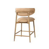 Mila Leather Counter Stool
