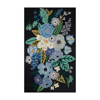 OVERSTOCK ITEM - Rifle Paper Co. x Loloi Minnie Garden Party Black Rug - 2'3" x 3'9"
