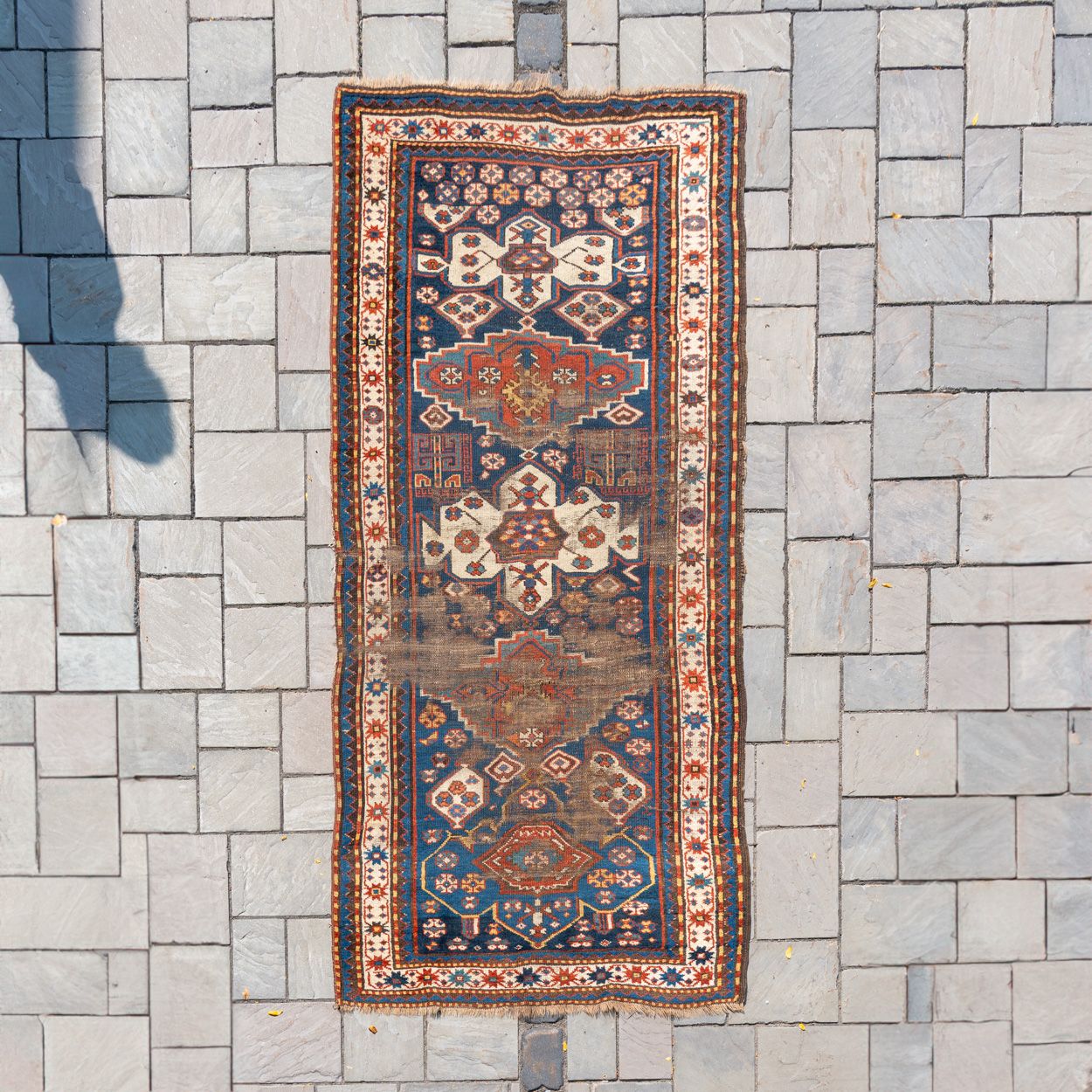 3'7" x 7'11" Antique Kazak Rug - Rug & Weave