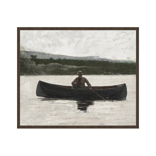 "The Canoeist" Framed Art Print