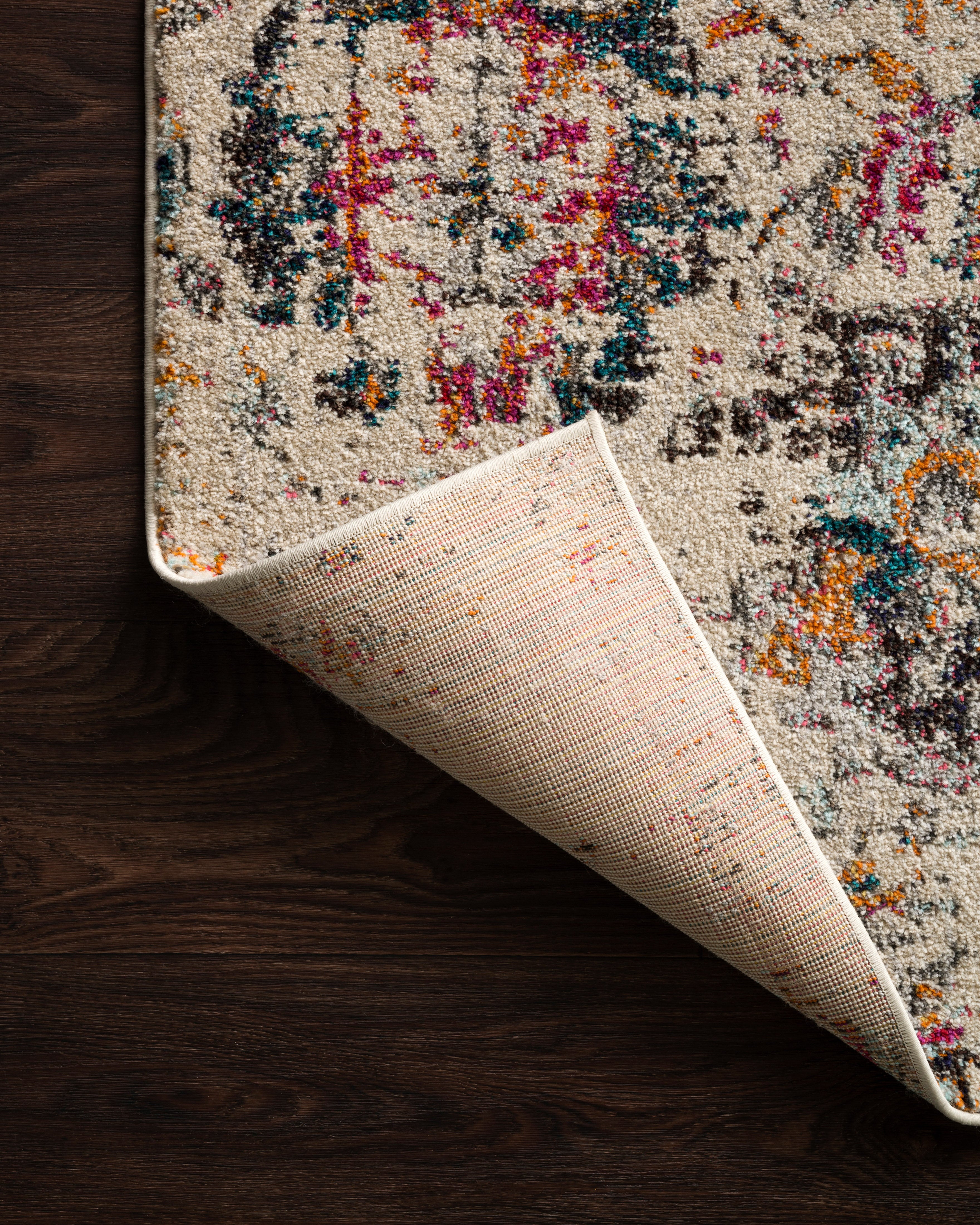Loloi Nadia Ivory / Multi Rug RUGS - synthetic Loloi