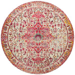 Loloi Nadia Ivory / Pink Rug RUGS - synthetic Loloi
