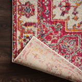 Loloi Nadia Ivory / Pink Rug RUGS - synthetic Loloi