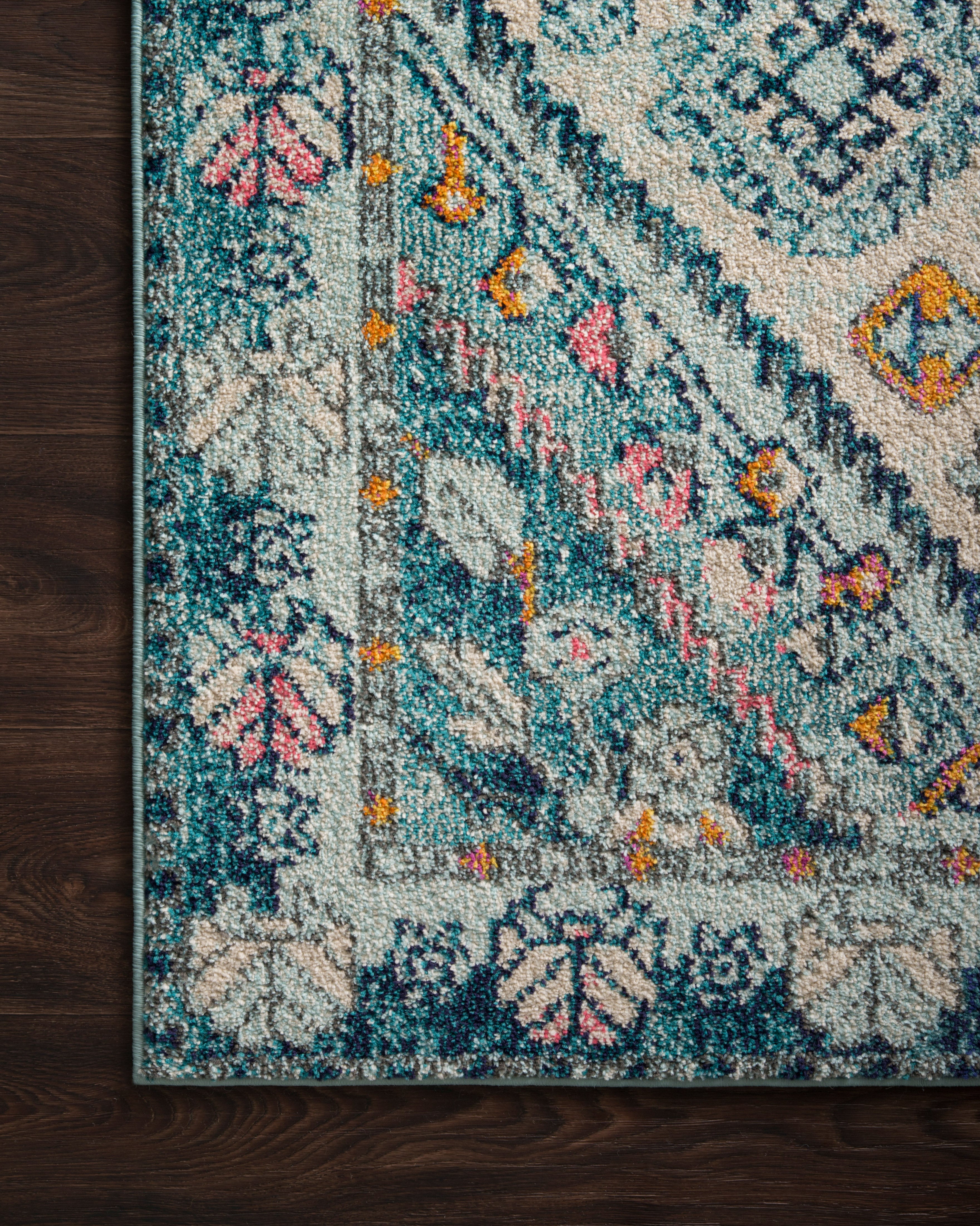 Loloi Nadia Aqua / Navy Rug Loloi