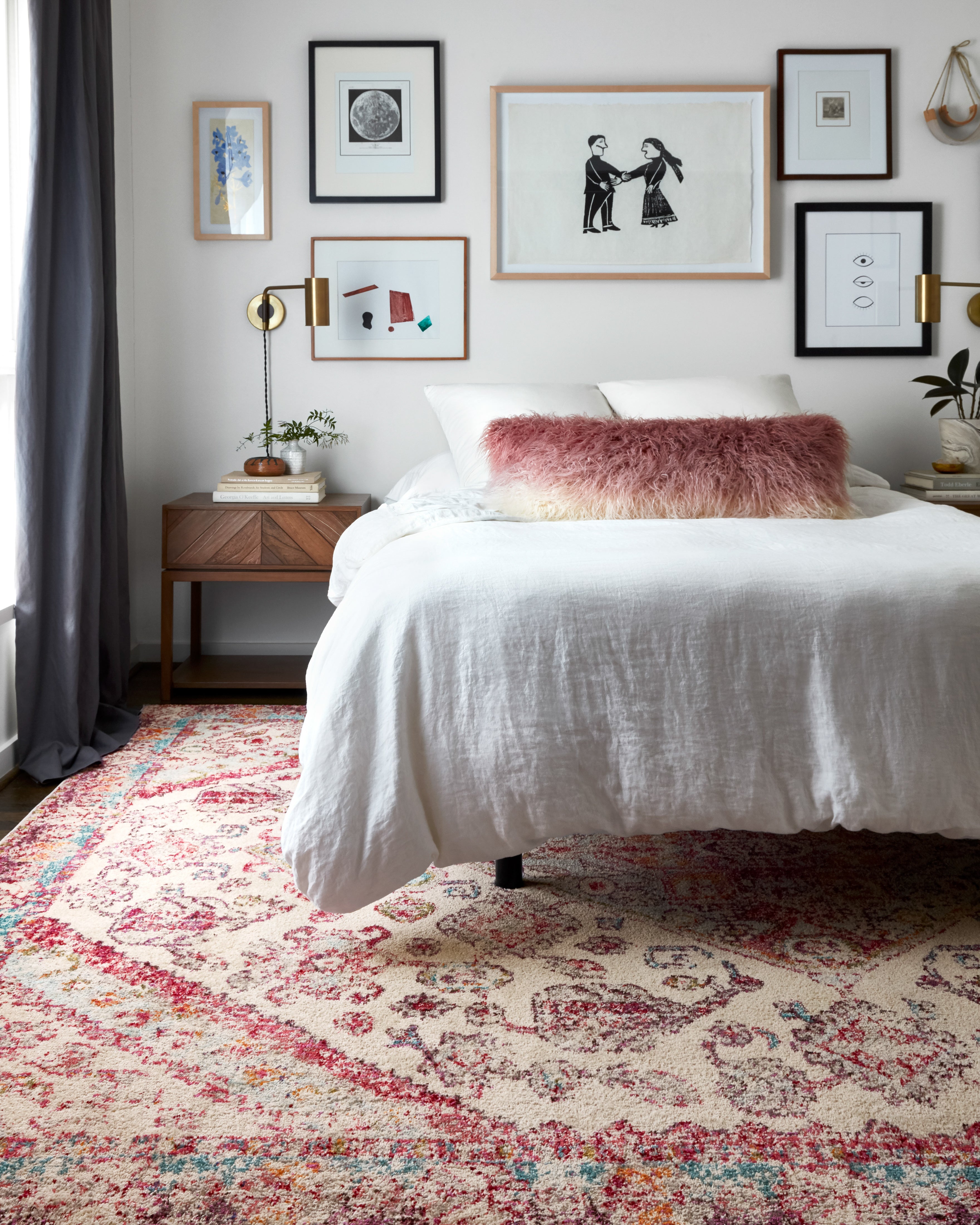 Loloi Nadia Aqua / Pink Rug Loloi