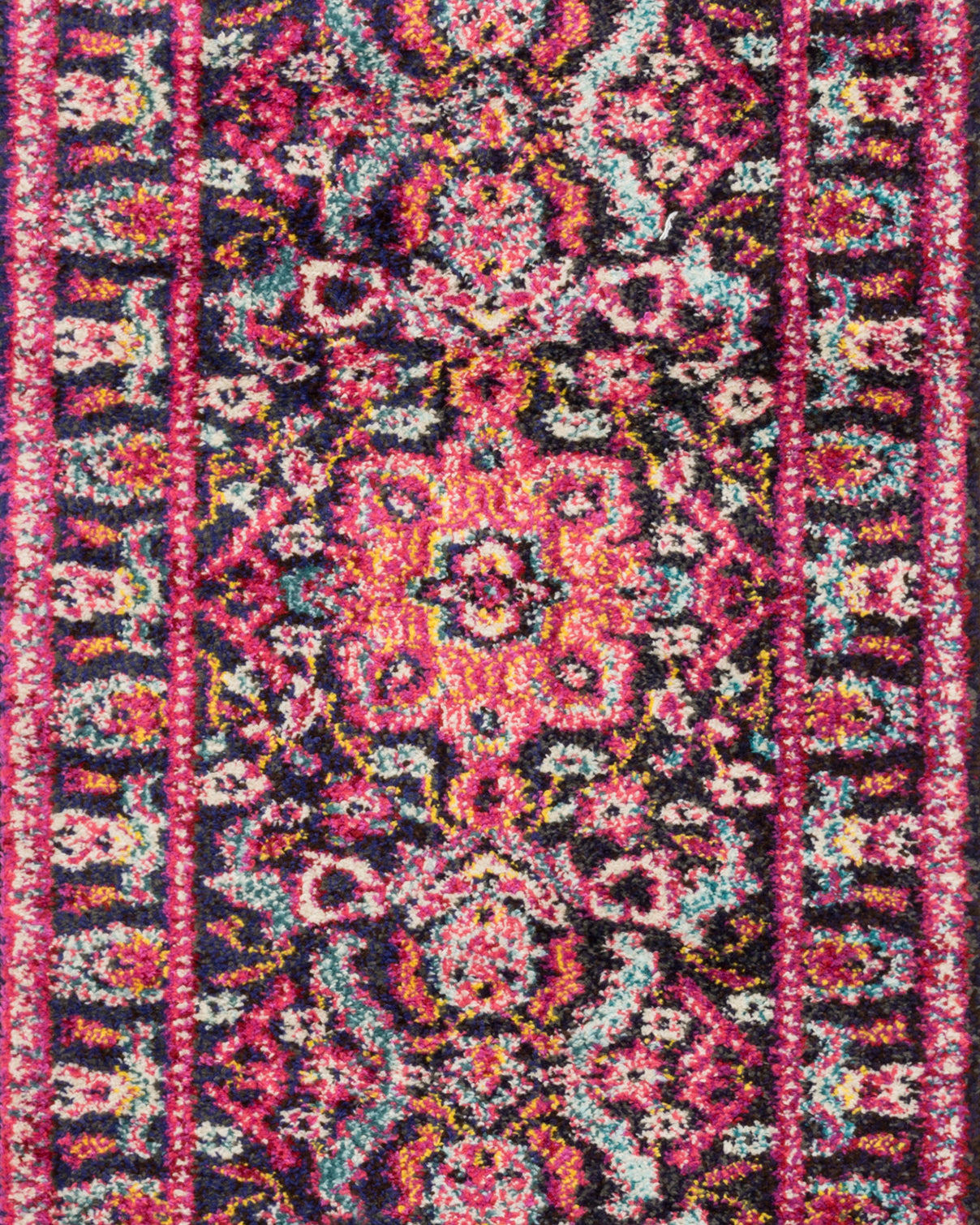 Loloi Nadia Midnight / Pink Rug Loloi