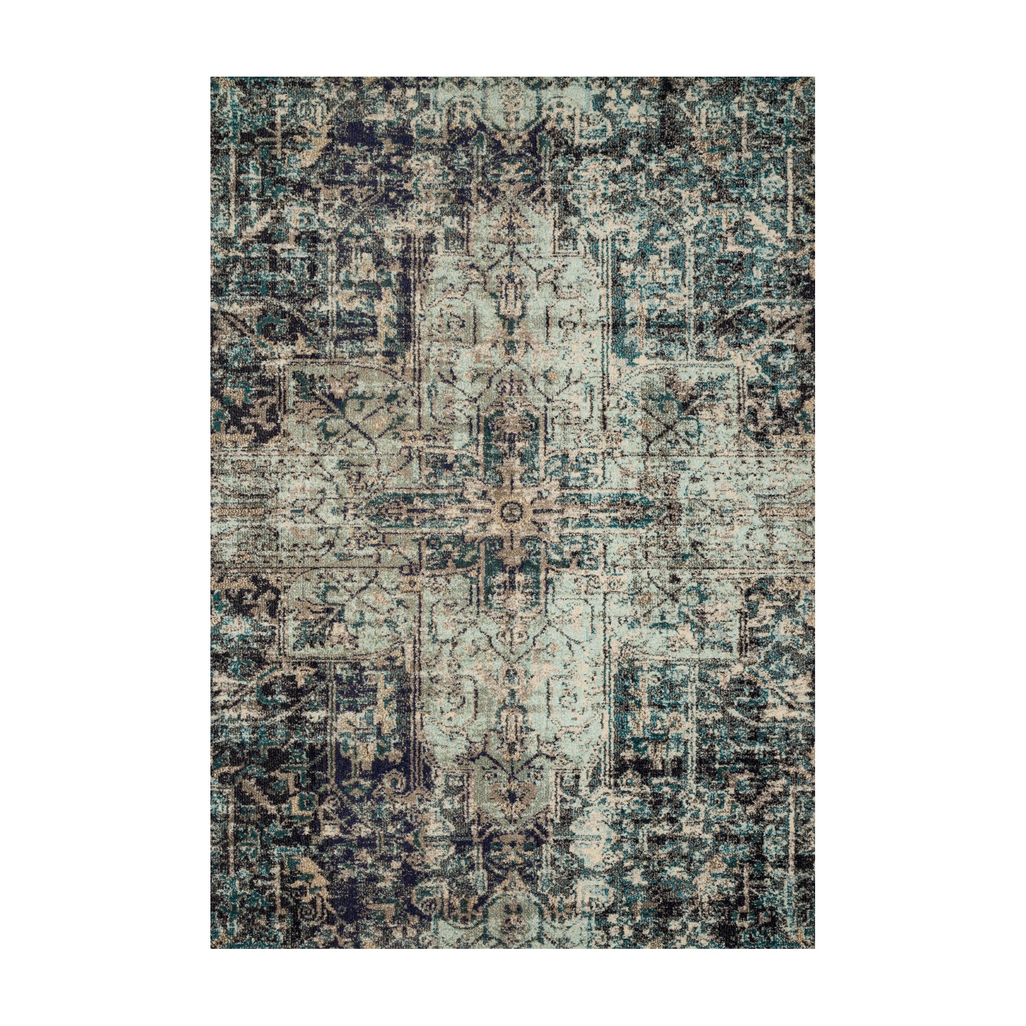 Loloi Nadia Smoke / Slate Rug RUGS - synthetic Loloi 2'2" x 8'