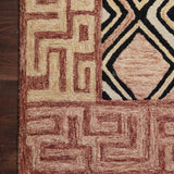 Loloi Nala Rose / Black Rug RUGS - wool Loloi